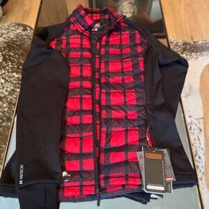 NWT Red and Black Plaid Karbon Ski Shell - Ladies S